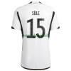 Maillot de Supporter Allemagne Sule 15 Domicile Coupe du Monde 2022 Pour Homme